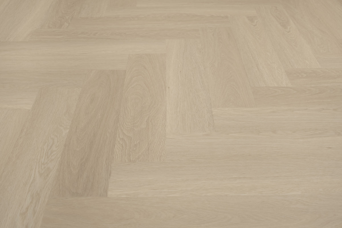 Floer Beige Eiken Visgraat Click PVC FLR - 3931 - Solza.nl