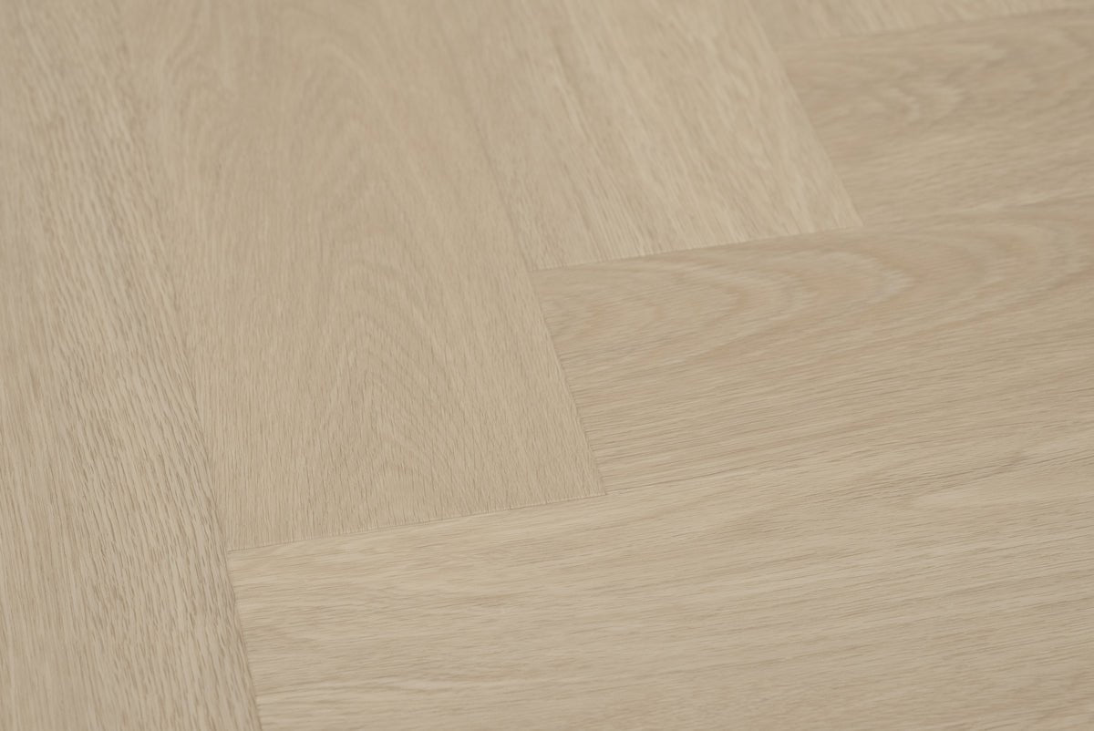 Floer Beige Eiken Visgraat Click PVC FLR - 3931 - Solza.nl
