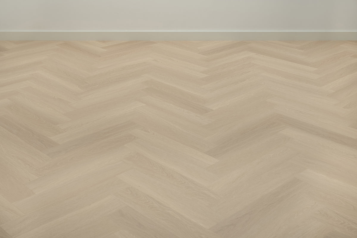Floer Beige Eiken Visgraat Click PVC FLR - 3931 - Solza.nl