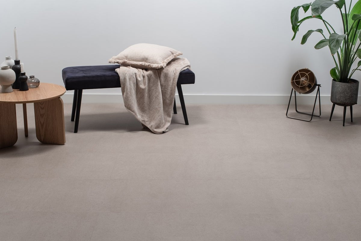 Floer Betonlook Greige Tegel Click PVC FLR - 3804 - Solza.nl