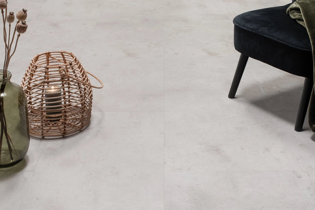 Floer Betonlook Lichtgrijs Tegel PVC MEGAMAT FLR - 3613 - Solza.nl