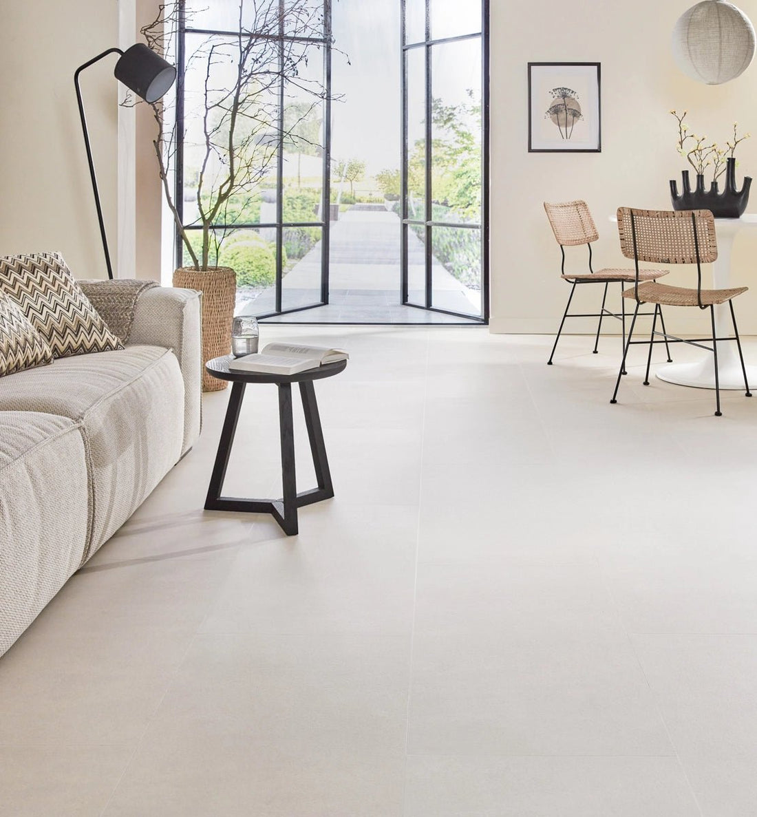 Floer Betonlook Zand Tegel PVC MEGAMAT FLR - 3611 - Solza.nl