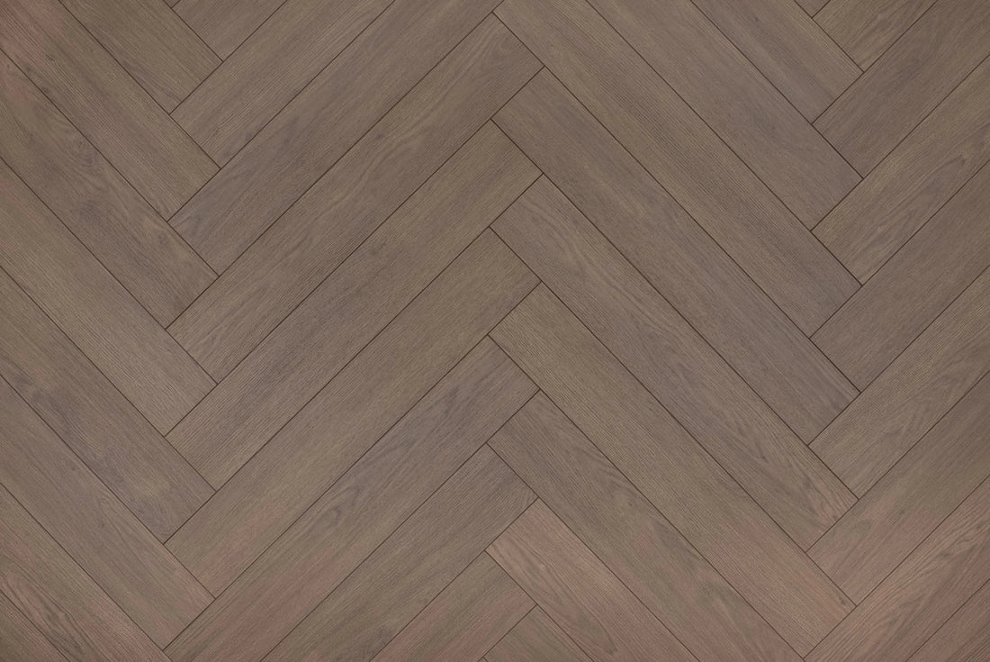 Floer Ceto Cacaobruin Hybride Laminaat Walvisgraat FLR - 1615 - Solza.nl