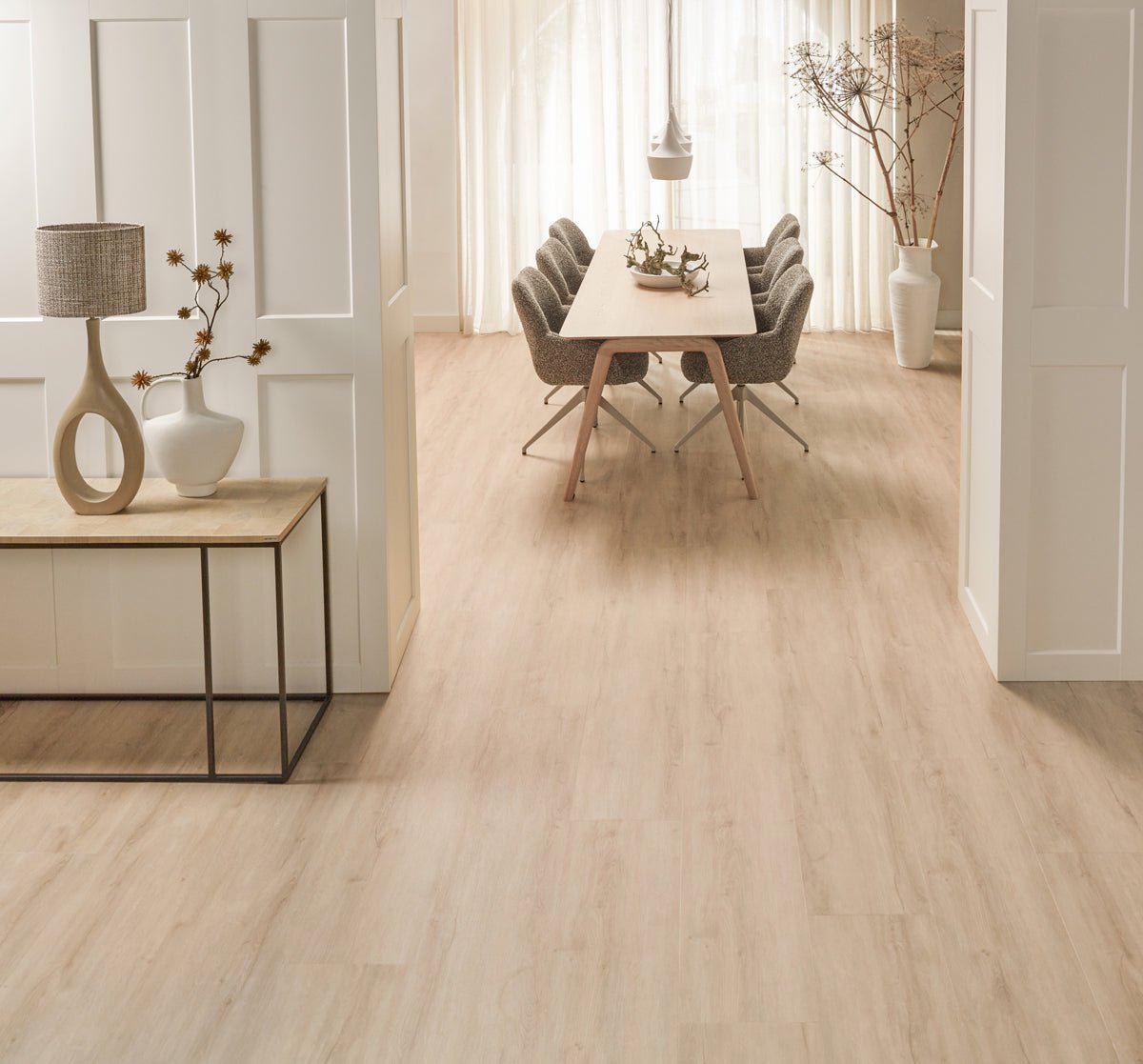Floer Landhuis Click PVC Crème Eik FLR - 3755 - MEGAMAT - Solza.nl