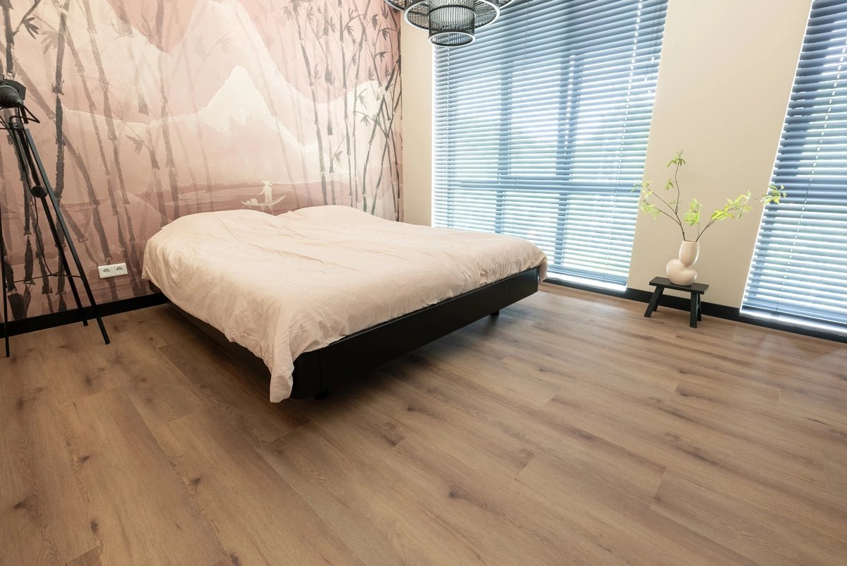 Floer Nootdorp Nootbruin Eiken FLR - 3046 - Dorpen Plak PVC - MEGAMAT - Solza.nl