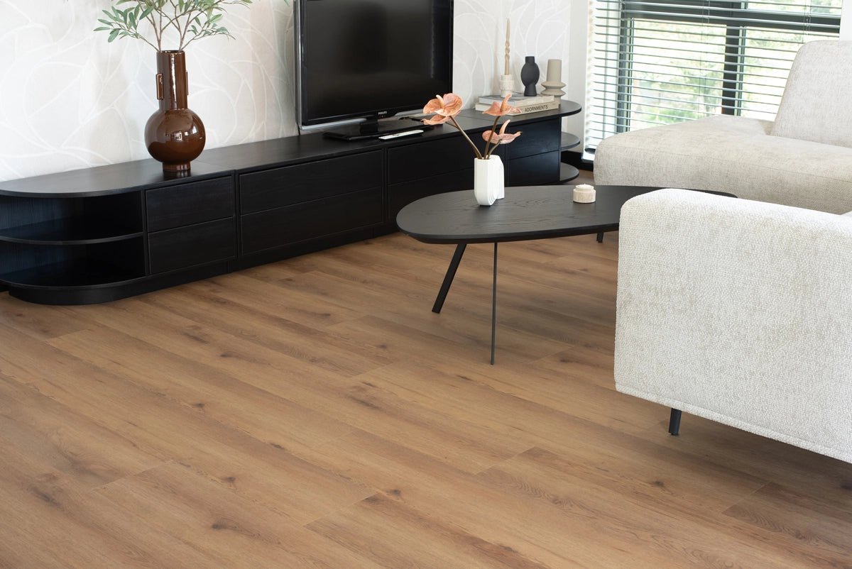 Floer Nootdorp Nootbruin Eiken FLR - 3046 - Dorpen Plak PVC - MEGAMAT - Solza.nl