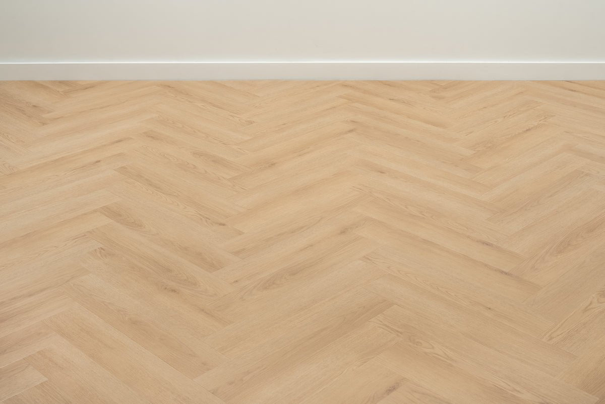 Floer Herringbone PVC Natural Oak FLR-3513 MEGAMAT - Bryde Brown Herringbone