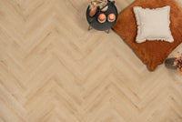 Floer Herringbone PVC Natural Oak FLR-3513 MEGAMAT - Bryde Brown Herringbone