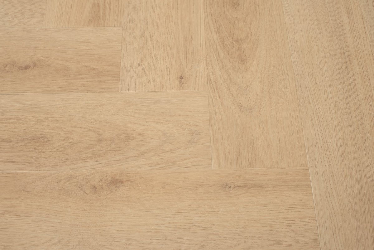 Floer Herringbone PVC Natural Oak FLR-3513 MEGAMAT - Bryde Brown Herringbone