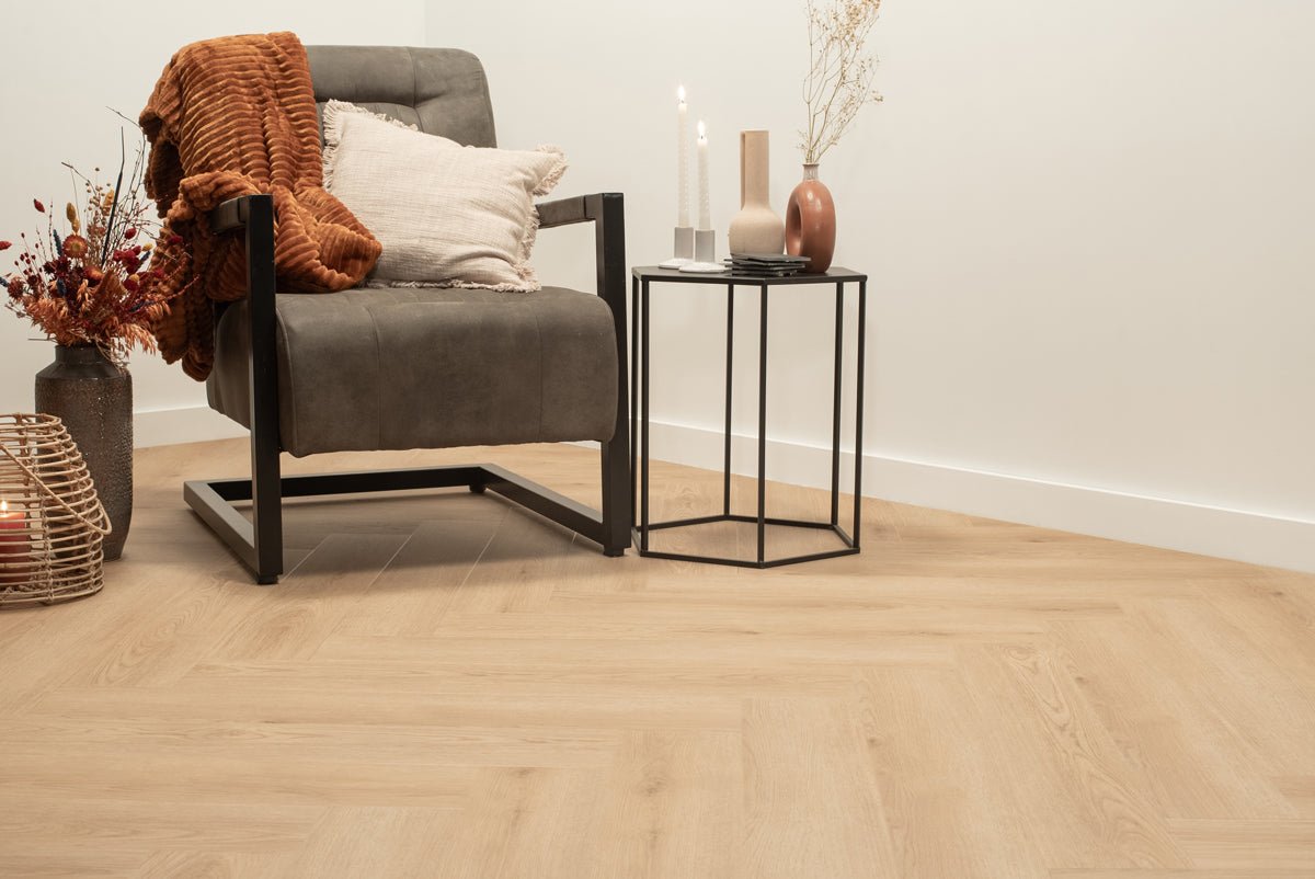 Floer Walvisgraat Click PVC Bryde Bruin FLR-3913 - MEGAMAT