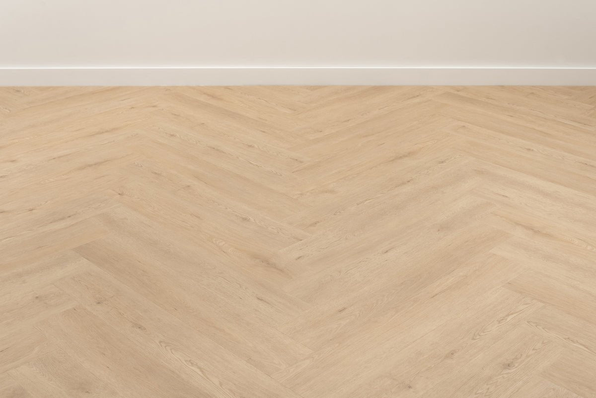Floer Walvisgraat Click PVC Gaia Grijsbeige FLR-3915 - MEGAMAT