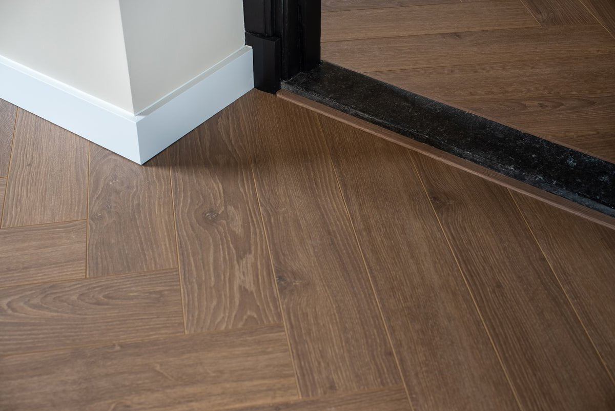 Floer Humpback Brown Hybrid Laminate Herringbone FLR-1613