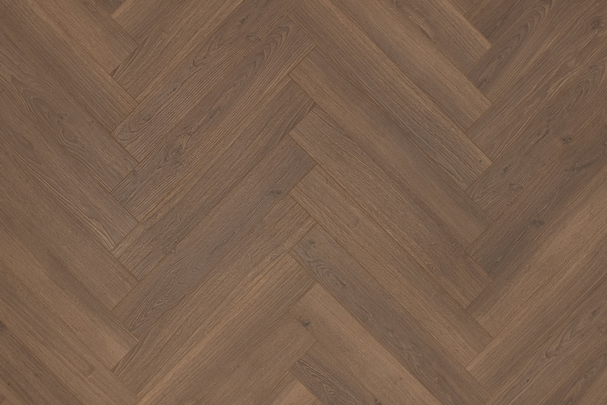 Floer Humpback Brown Hybrid Laminate Herringbone FLR-1613