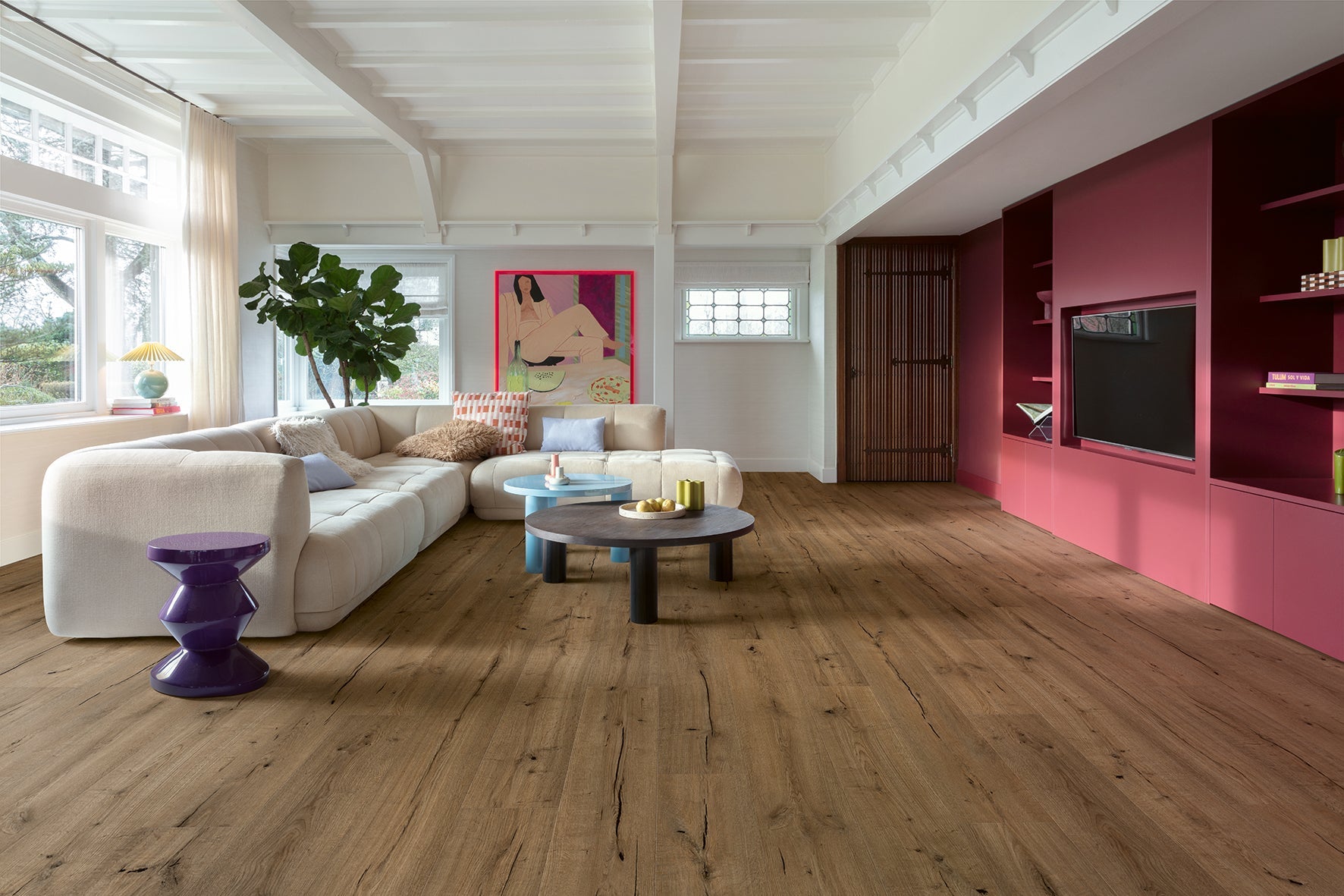 Floorify Lange Plank Café René FG038 Plak PVC - Solza.nl