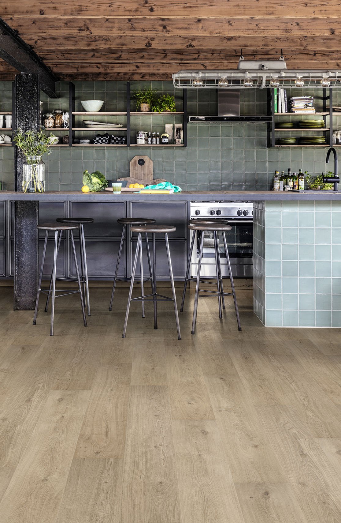 Floorify Lange Plank Champagne FG017 Plak PVC - Solza.nl
