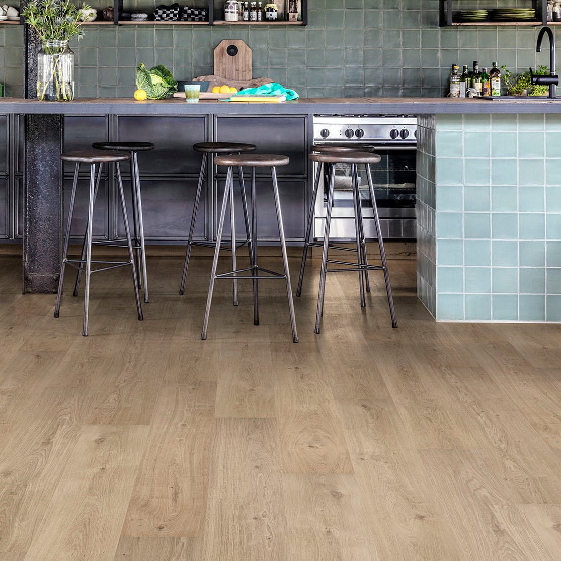 Floorify Lange Plank Champagne FG017 Plak PVC - Solza.nl