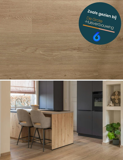 Floorify Champagne F017 - Lange Plank Click PVC