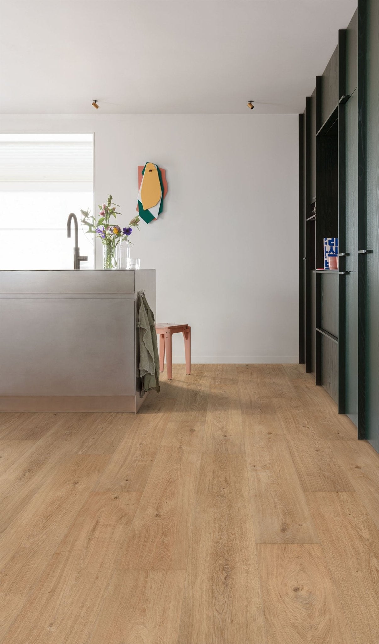 Floorify Lange Plank Cognac FG019 Plak PVC - Solza.nl
