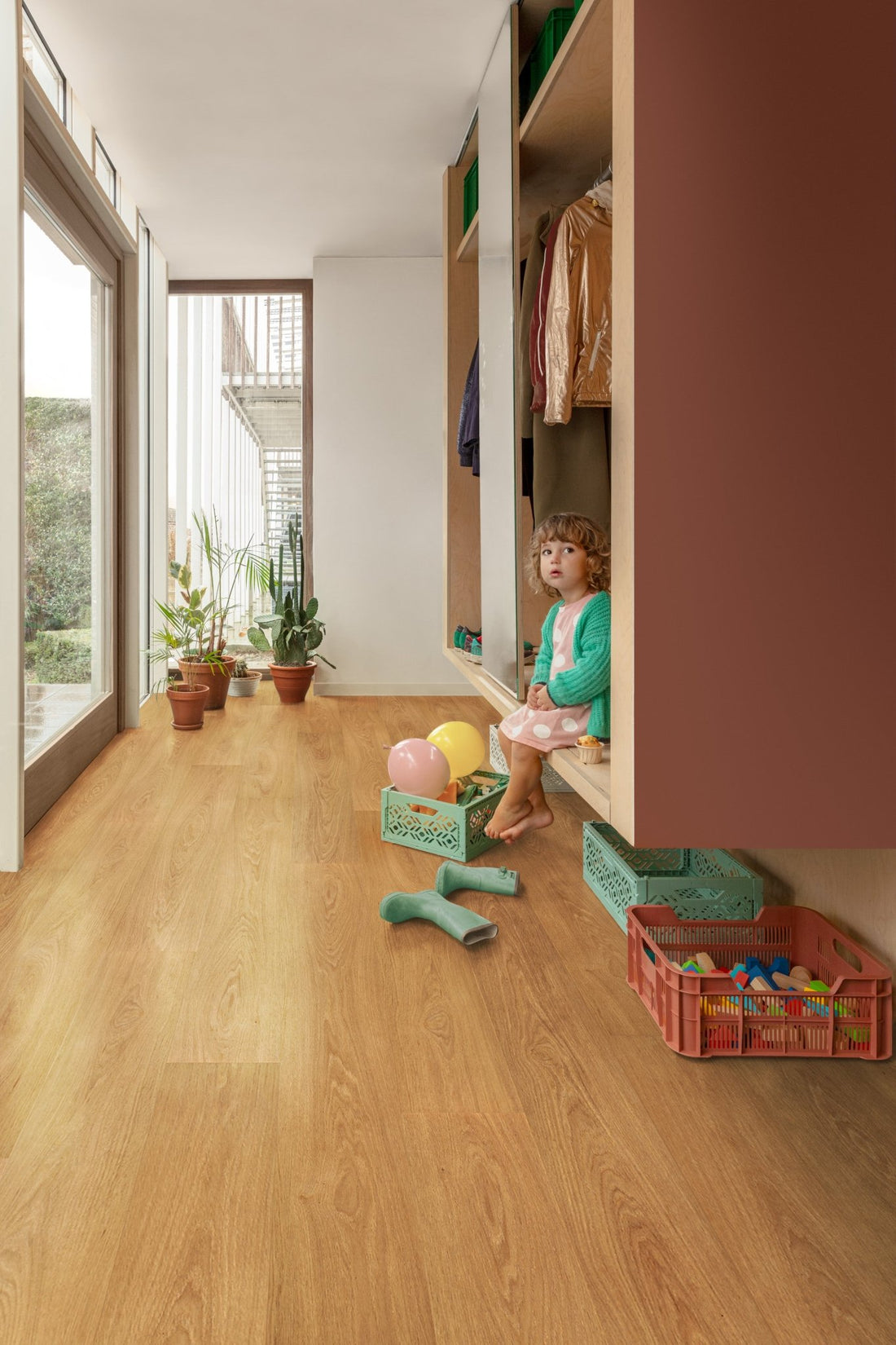 Floorify Lange Plank Honey FG025 Plak PVC - Solza.nl