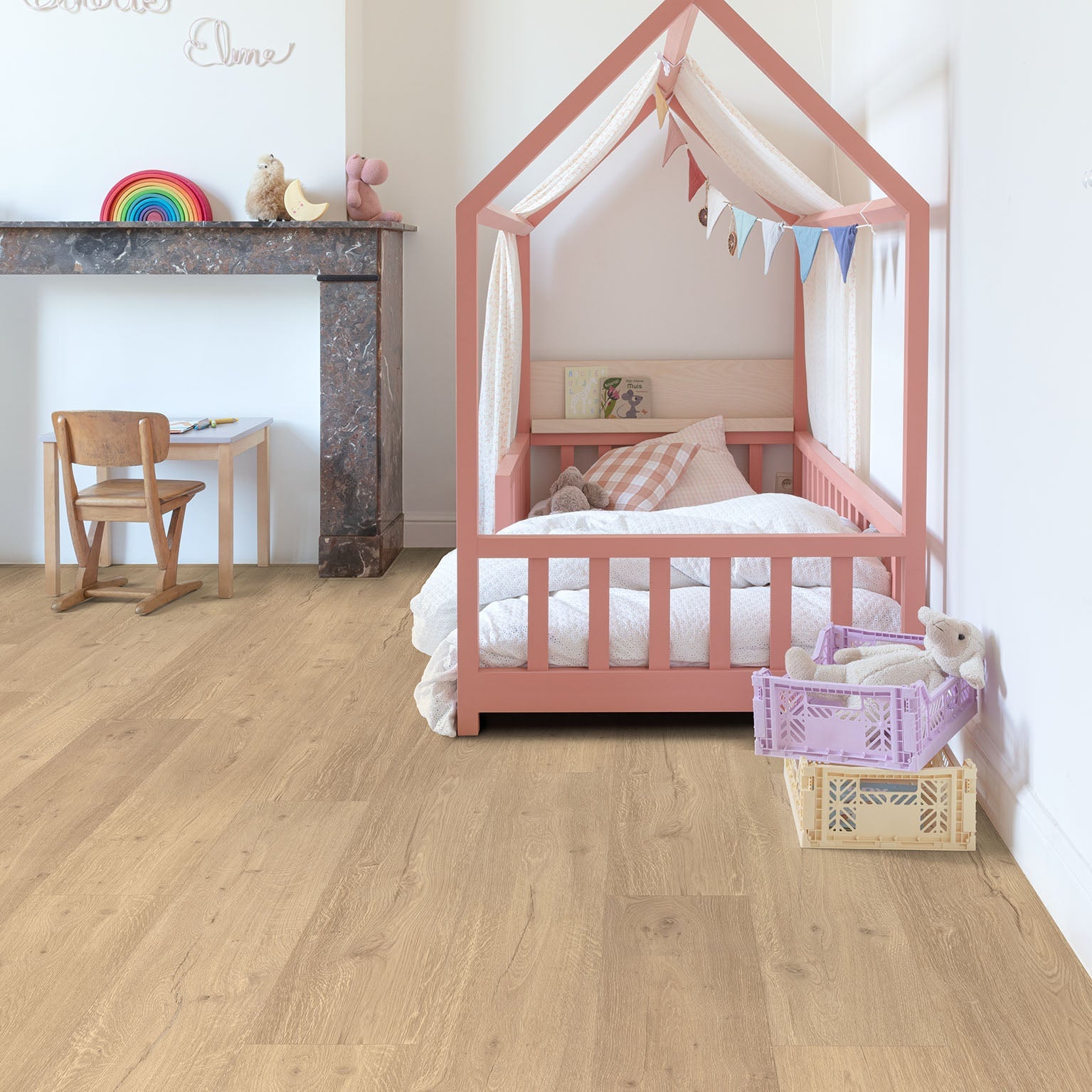 Floorify Lange Plank Latte FG034 Plak PVC - Solza.nl