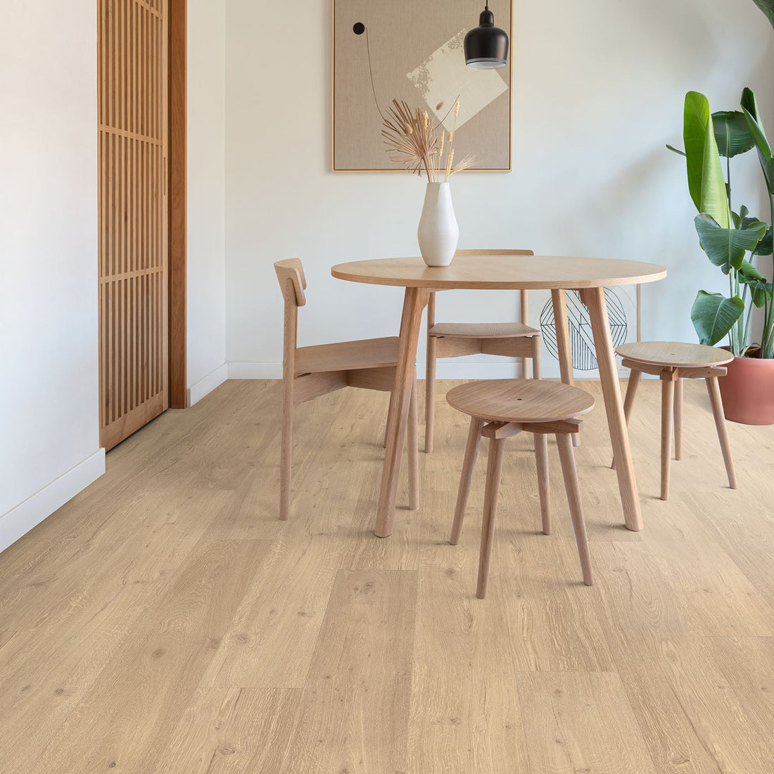 Floorify Lange Plank Latte FG034 Plak PVC - Solza.nl