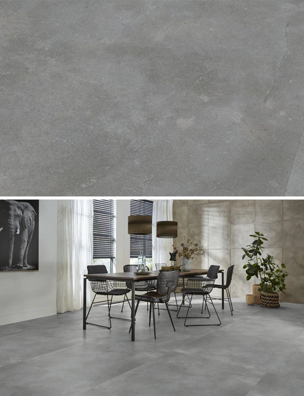 Ambiant Piazzo XL Grey Plak PVC