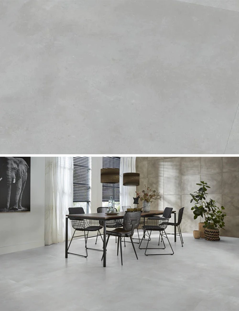 Ambiant Piazzo XL Light Grey Plak PVC