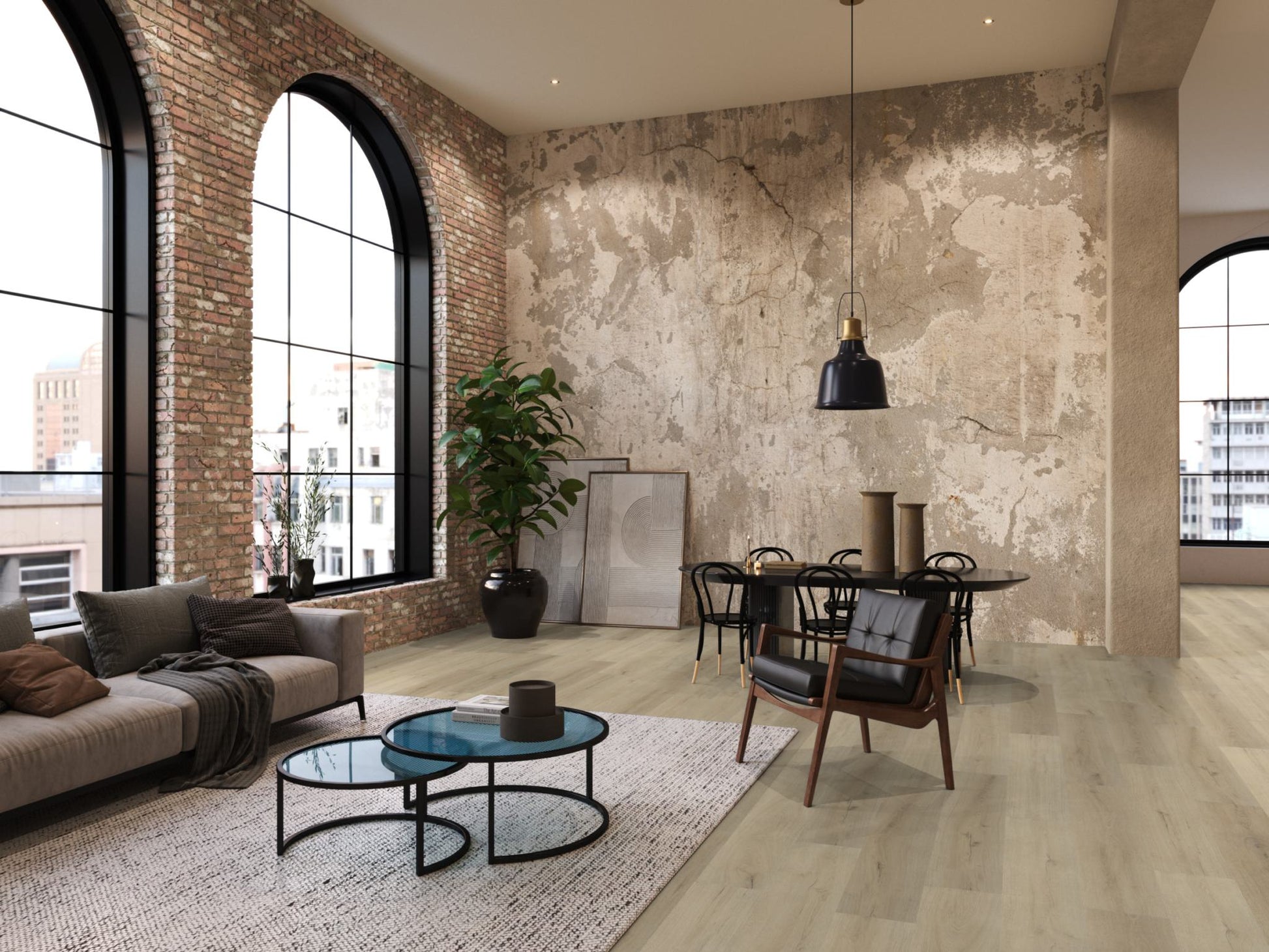 Floorlife Greenford Warm Beige Dryback PVC - 6070101119 - Solza.nl