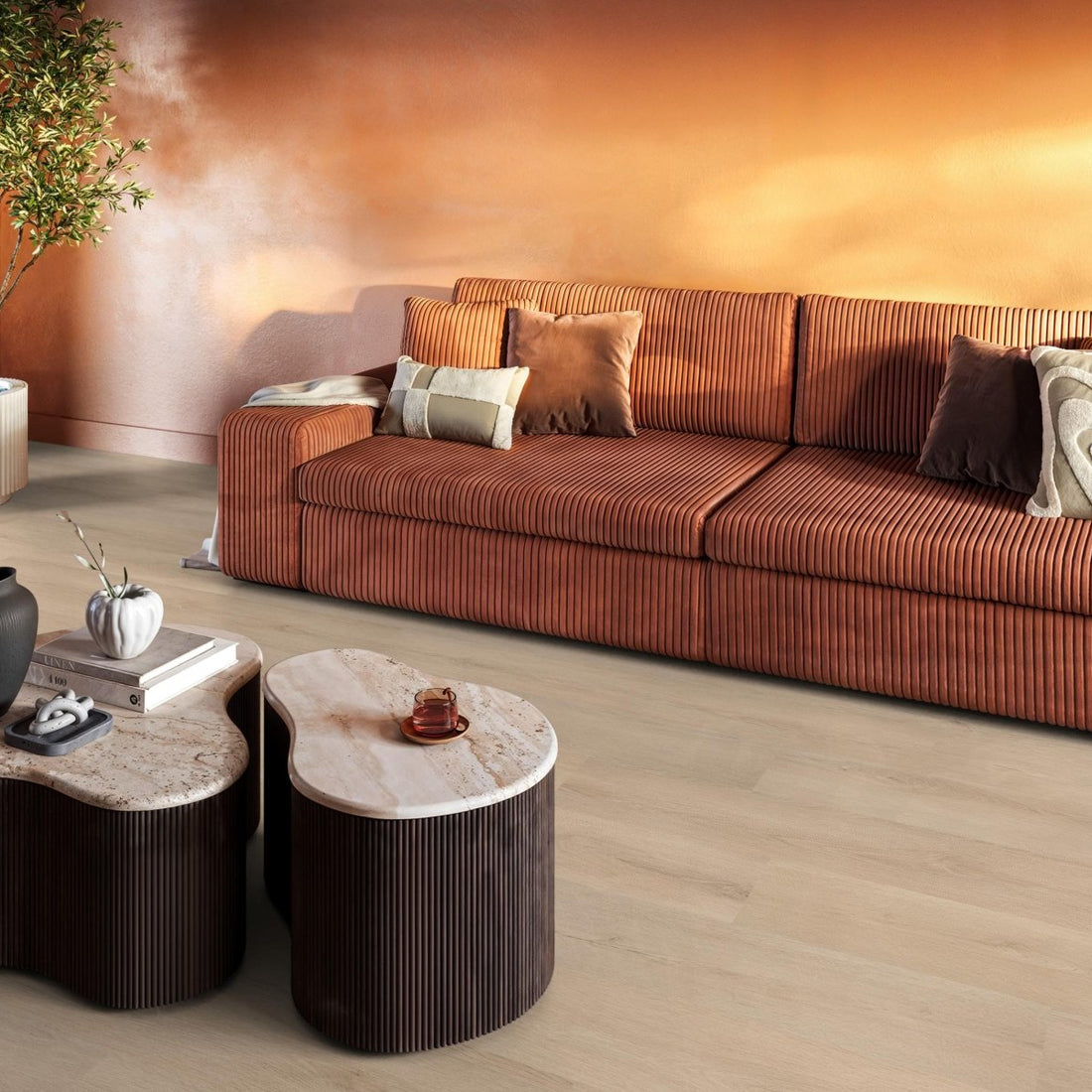 Floorlife Mayfair Light Oak EVC - Dryback/Plak PVC - Solza.nl