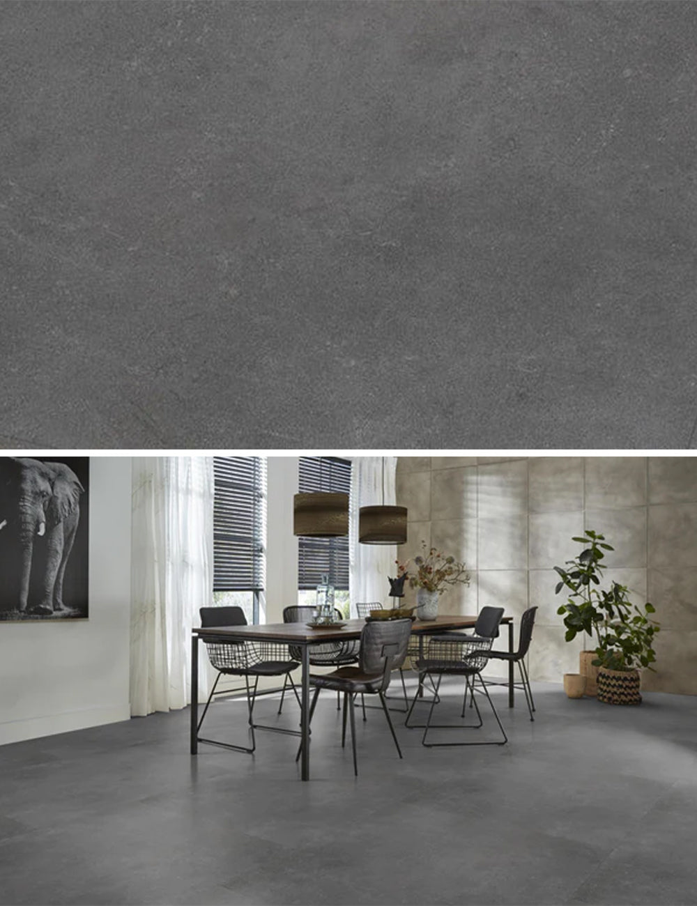 Ambiant Sarino XL Dark Grey Plak PVC