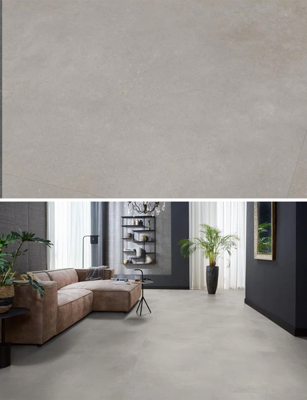 Ambiant Sarino XL Grey Plak PVC