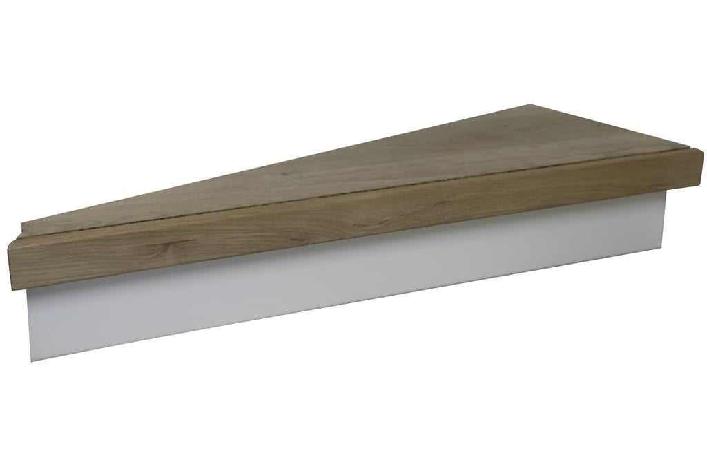 Floorlife Kick Plate PVC RAL 9010 White Wood Grain | Solza.nl