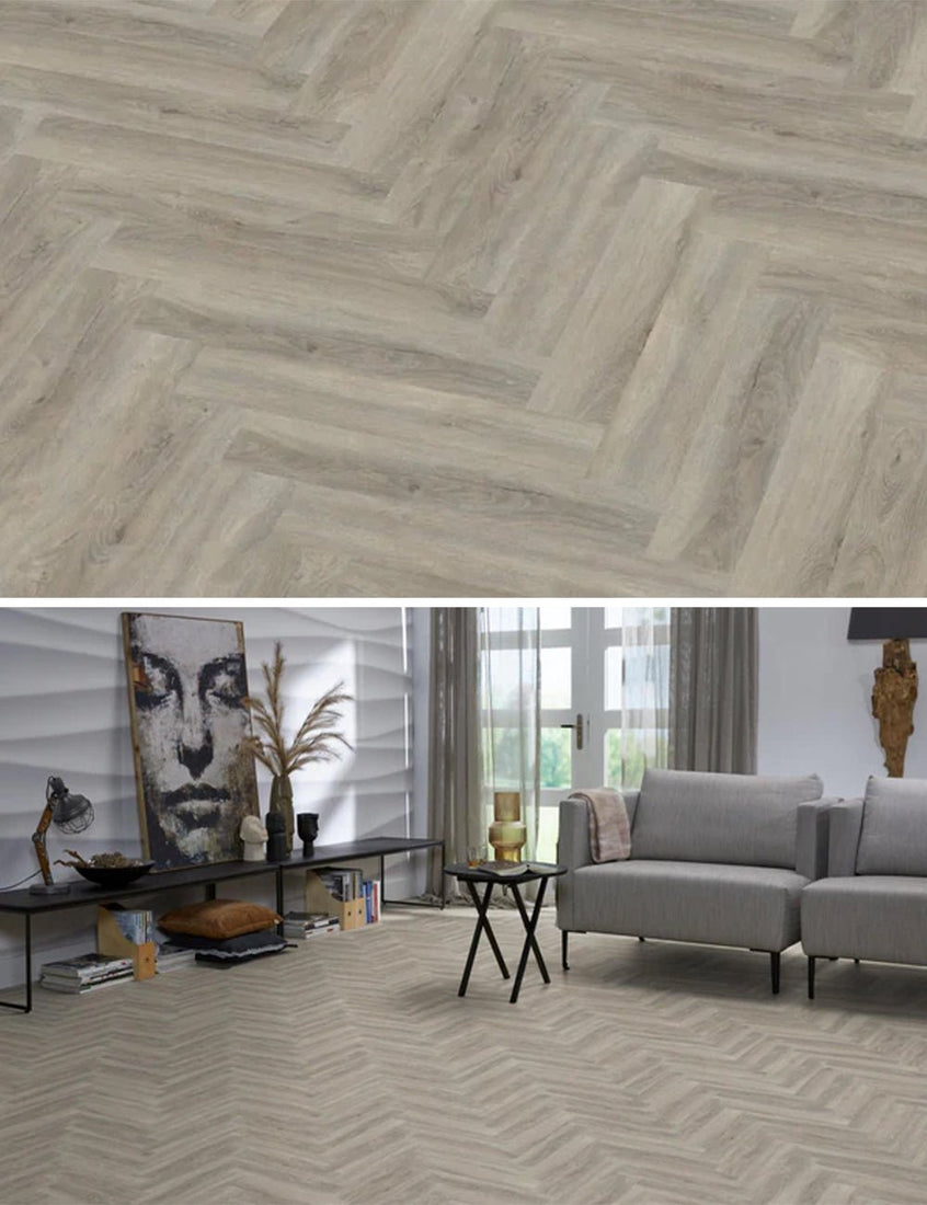 Ambiant Spigato Robusto Light Grey Click PVC SRC