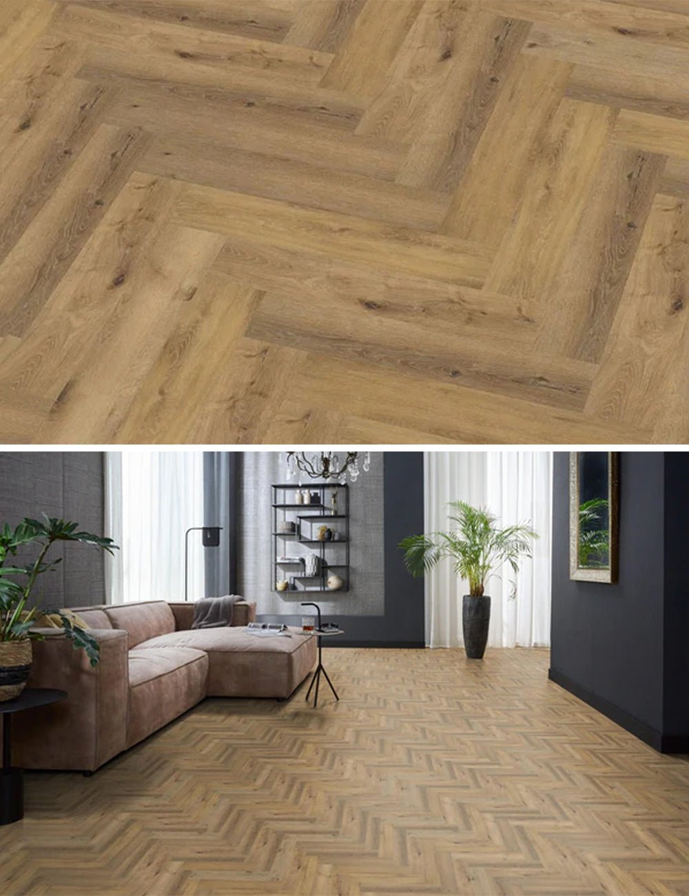 Ambiant Spigato Essenzo Dark Oak Plak PVC