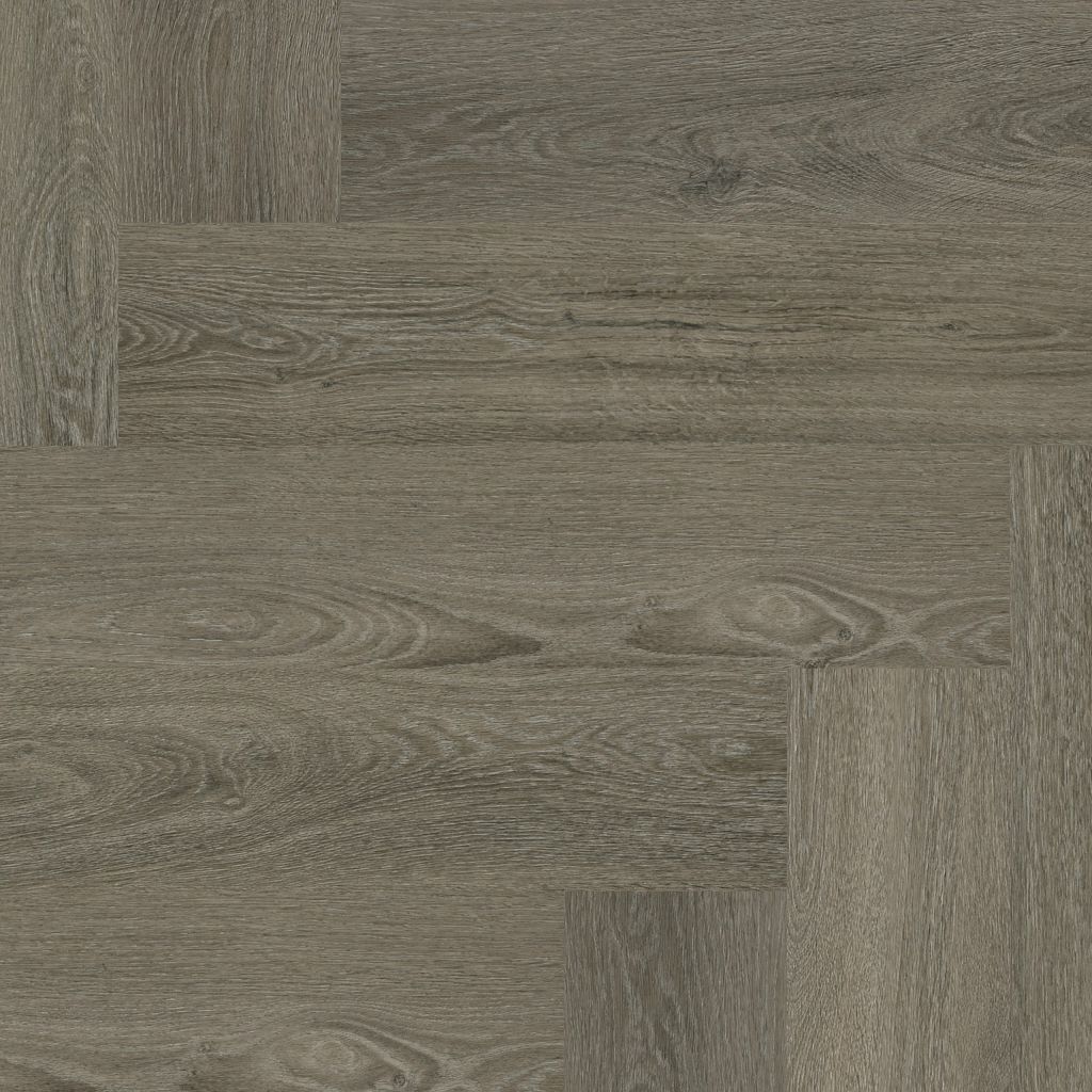Floorlife YUP Sutton Herringbone Brown Grey 1508 - Plak PVC - 9030150819 - Solza.nl