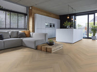 Floorlife YUP Sutton Herringbone Dryback Warm Beige 1504 Dryback PVC - Solza.nl