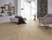 Floorlife YUP Sutton Herringbone Dryback Warm Beige 1504 Dryback PVC - Solza.nl