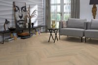 Floorlife YUP Sutton Herringbone Dryback Warm Beige 1504 Dryback PVC - Solza.nl