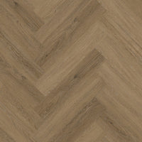 Floorlife YUP Sutton Light Brown Herringbone Dryback PVC - 9030150619 - Solza.nl