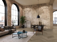 Floorlife YUP Sutton Smoky Herringbone Dryback PVC - 9030150519 - Solza.nl