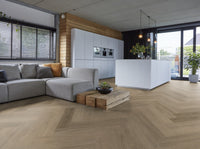 Floorlife YUP Sutton Smoky Herringbone Dryback PVC - 9030150519 - Solza.nl