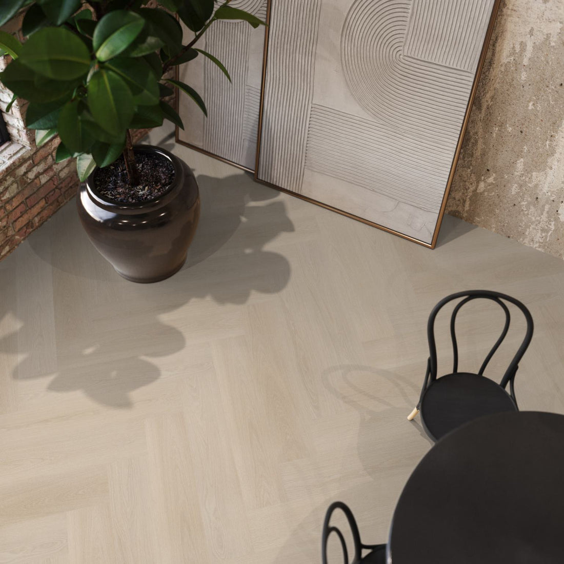 Floorlife YUP XL Brentford Beige Walvisgraat EVC - Click PVC SRC - 7051200119 - Solza.nl