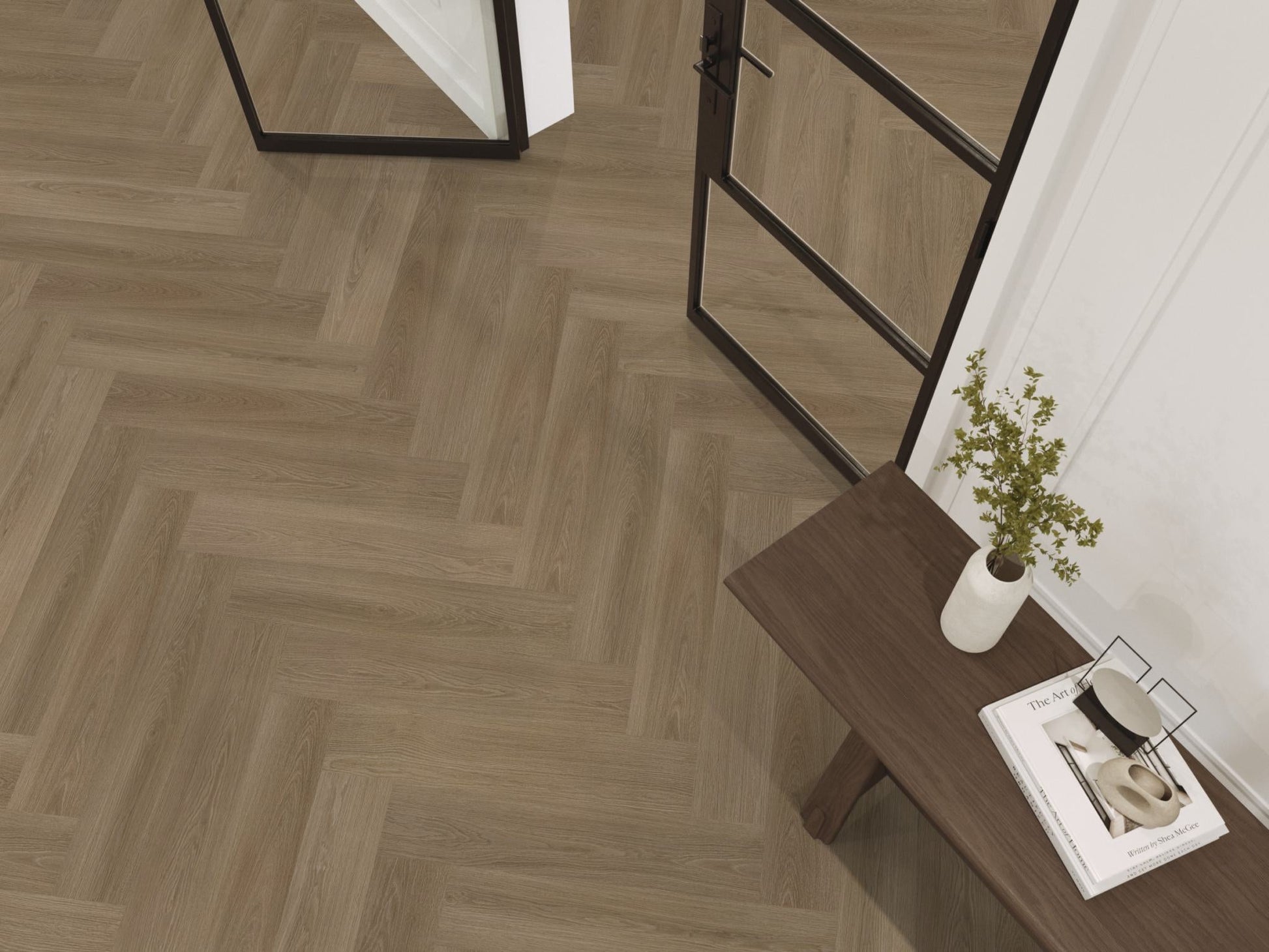 Floorlife YUP XL Brentford Dark Oak Walvisgraat EVC - Dryback PVC - 7050100419 - Solza.nl