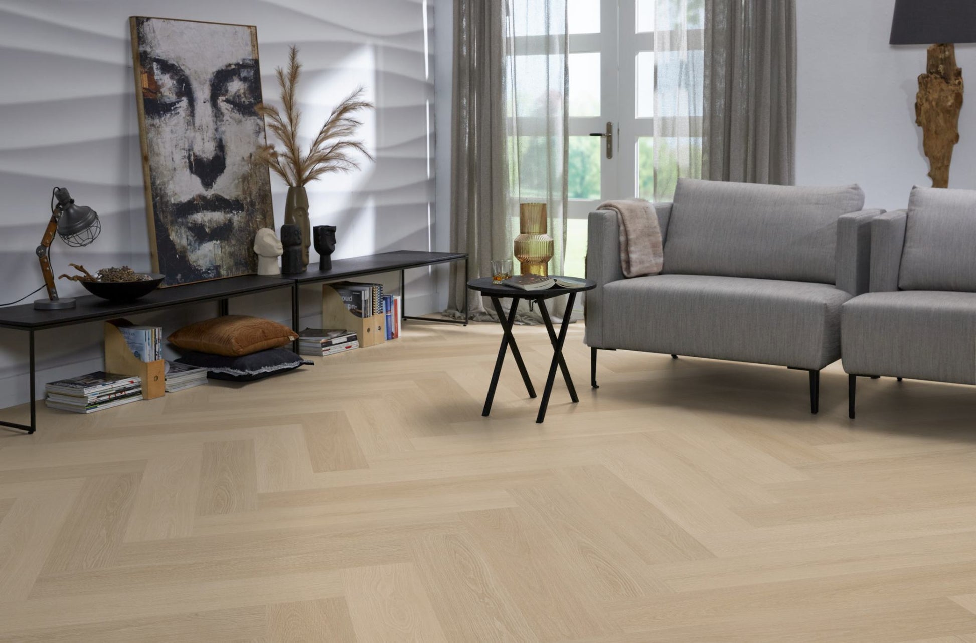 Floorlife YUP XL Brentford Natural Walvisgraat EVC - Dryback PVC - 7050100219 - Solza.nl