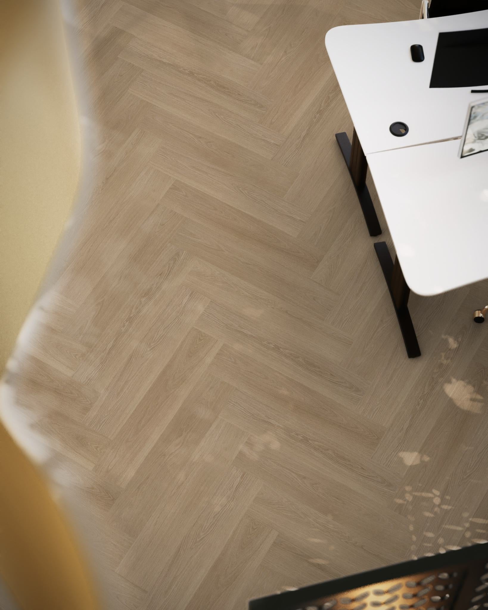 Floorlife YUP XL Brentford Warm Oak Walvisgraat EVC - Dryback PVC - 7050100319 - Solza.nl