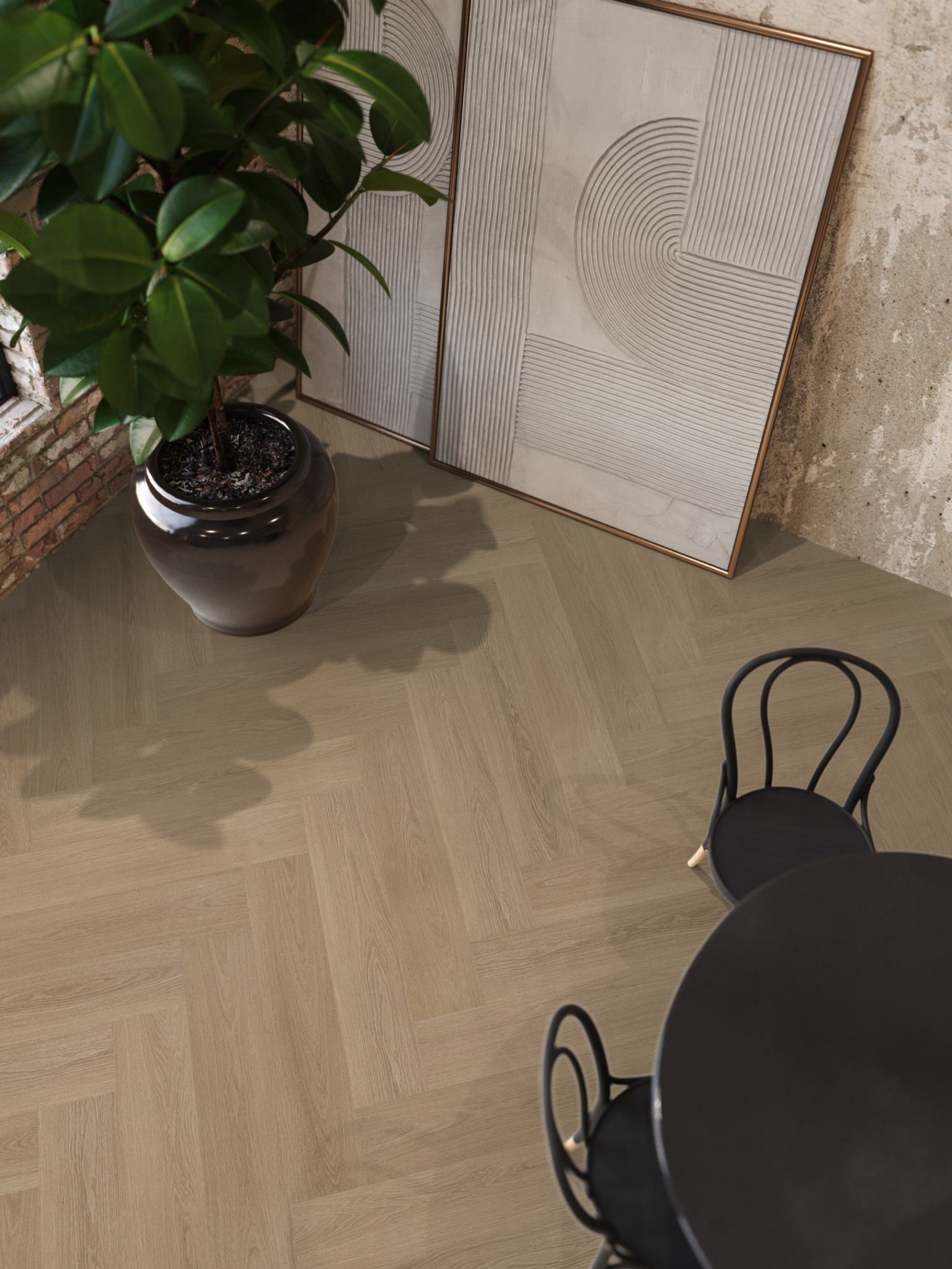 Floorlife YUP XL Brentford Warm Oak Walvisgraat EVC - Dryback PVC - 7050100319 - Solza.nl