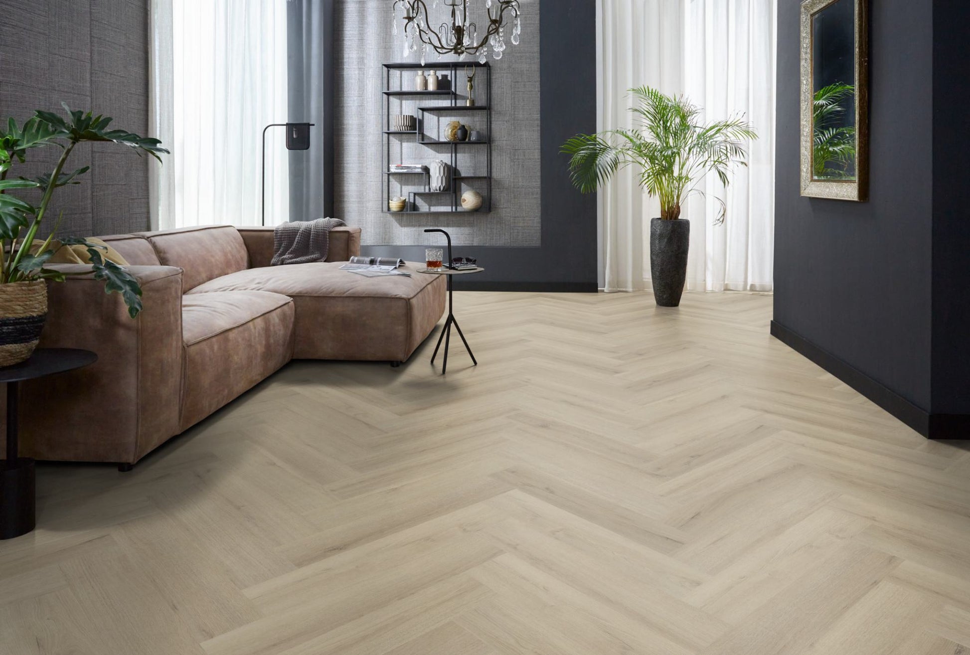 Floorlife YUP XL Greenford Beige Walvisgraat Click PVC - SRC - 6081201219 - Solza.nl