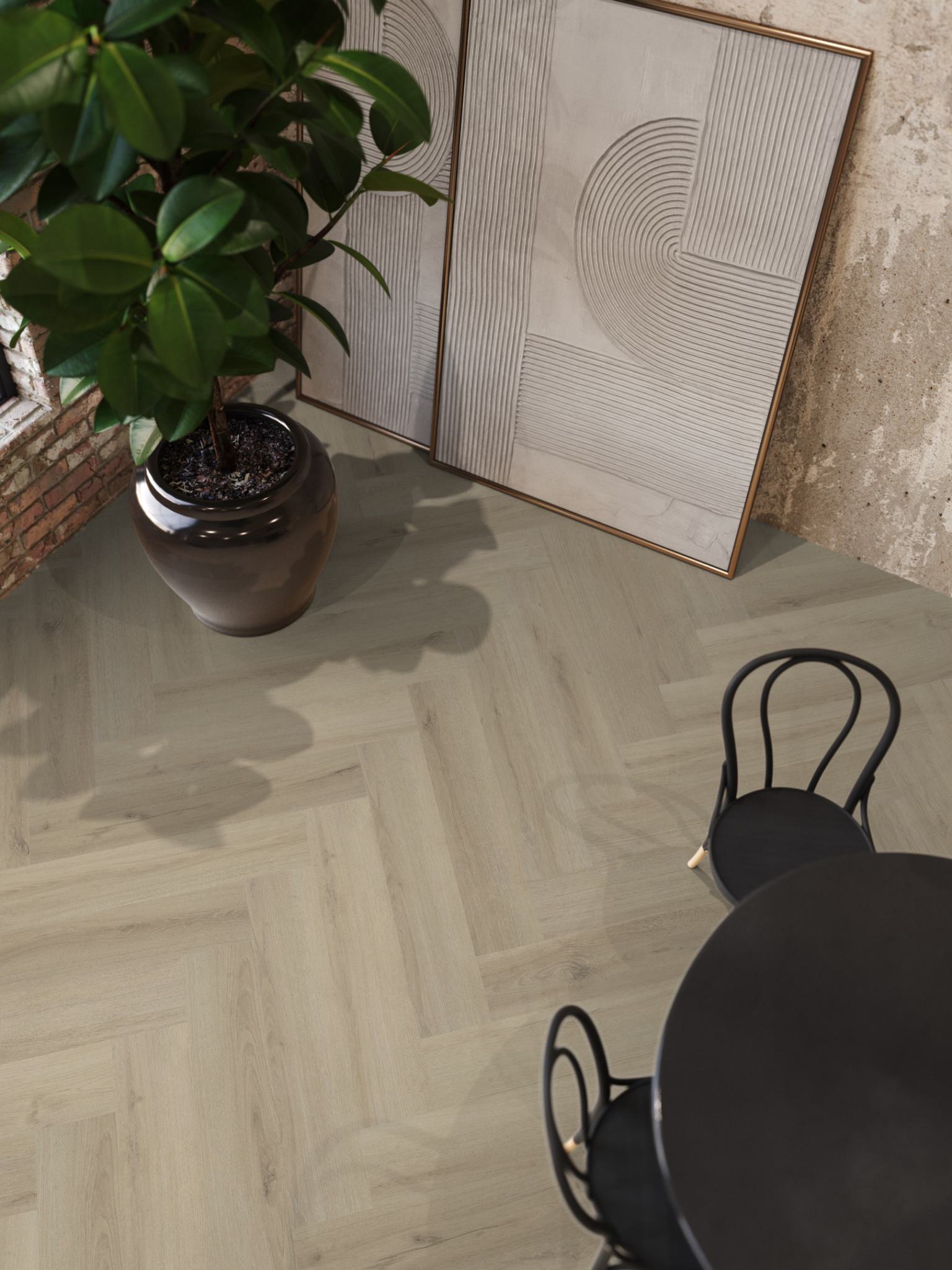 Floorlife YUP XL Greenford Beige Walvisgraat Click PVC - SRC - 6081201219 - Solza.nl