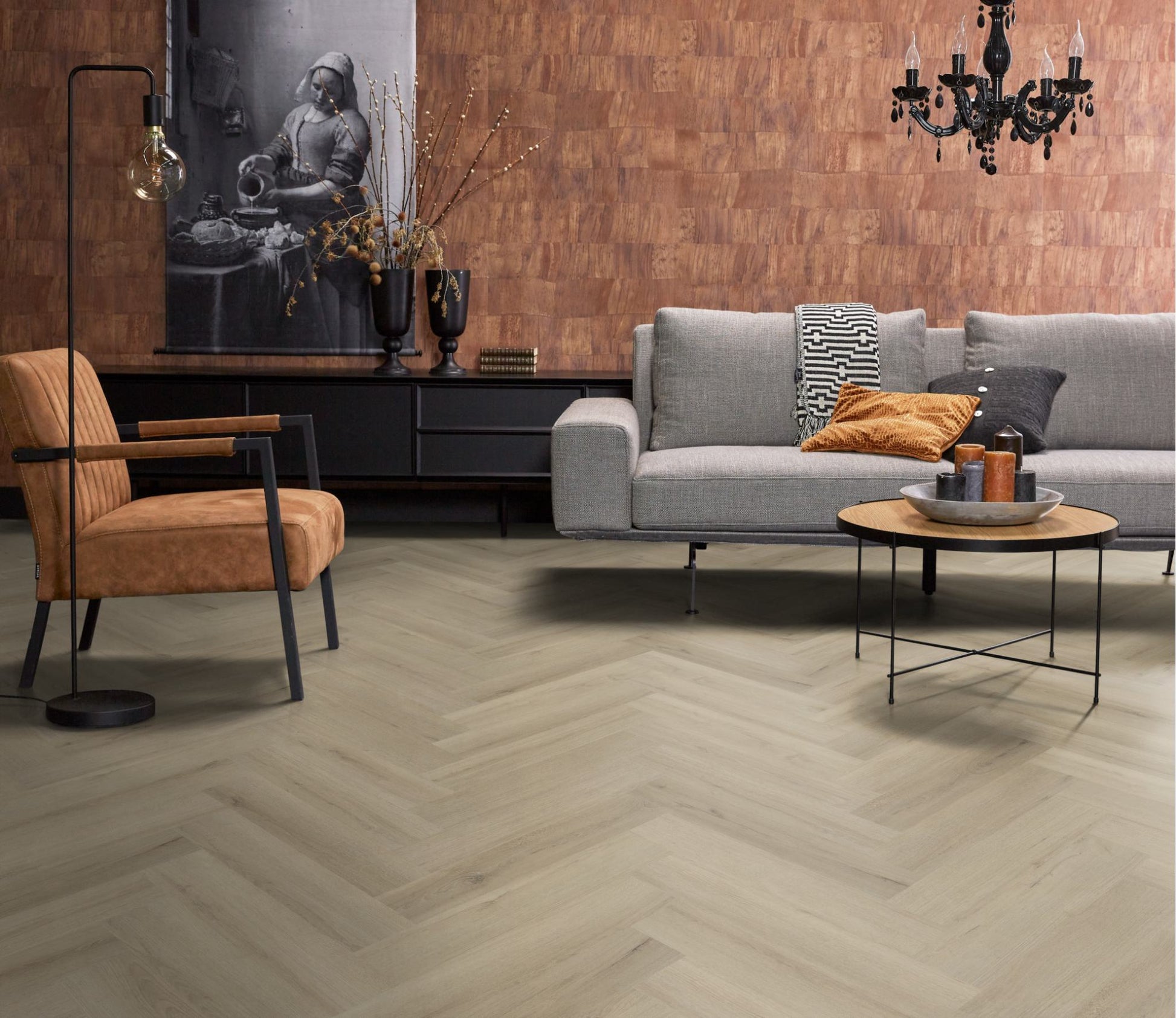 Floorlife YUP XL Greenford Beige Walvisgraat Click PVC - SRC - 6081201219 - Solza.nl
