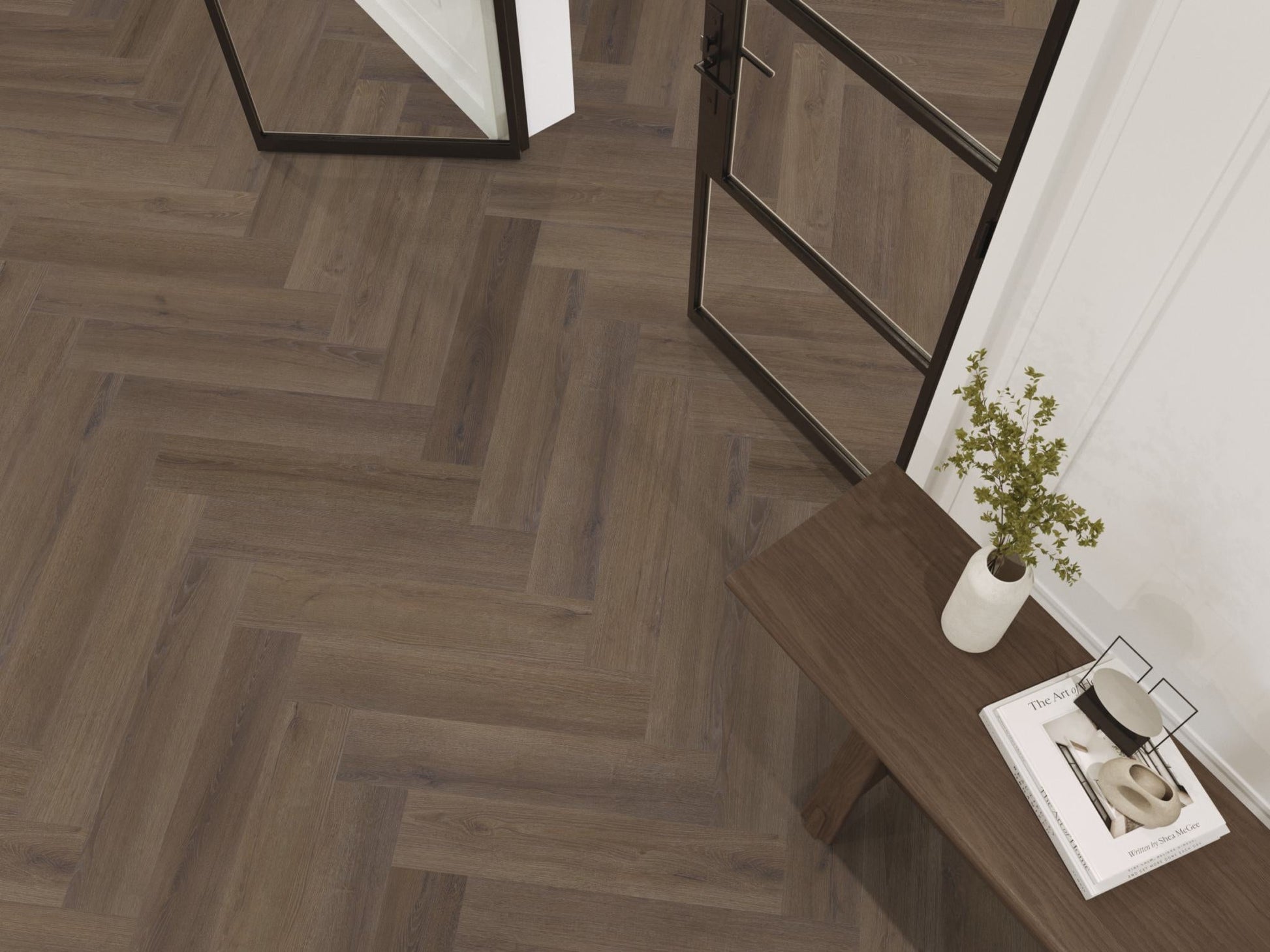 Floorlife YUP XL Greenford Brown Walvisgraat Click PVC - SRC - 6081201519 - Solza.nl
